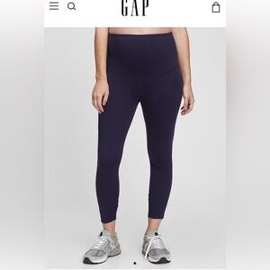 Maternity Recycled Power Full Panel 3/4 Leggings